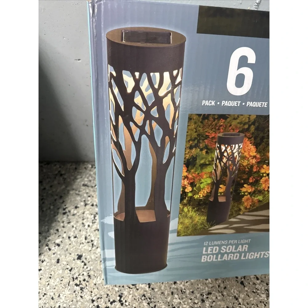 NEW Tommy Bahama 6 Pk Solar LED Path Garden Patio Landscape Solar Lights NIB